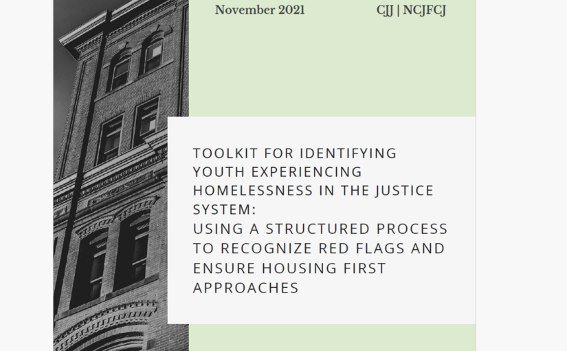 Addressing Homelessness for Youth Involved in the Juvenile and Family Justice System